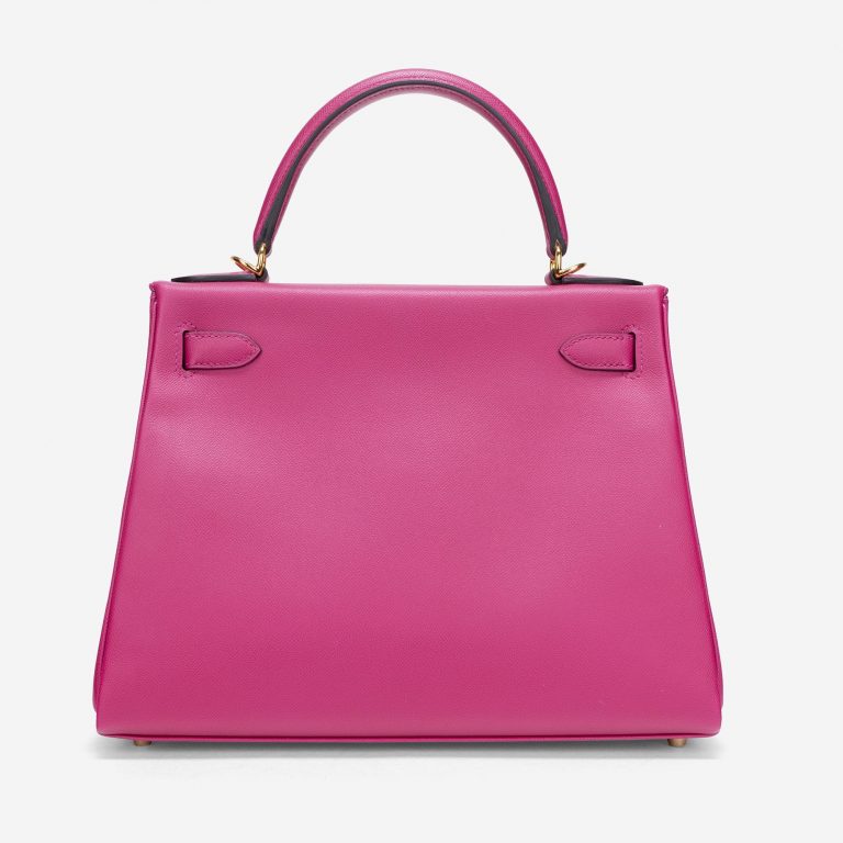 Hermès Kelly 28 Veau Madame Rose Pourpre