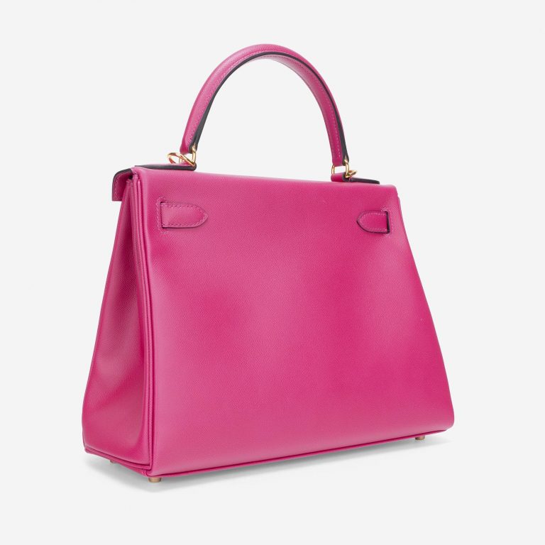 Hermès Kelly 28 Veau Madame Rose Pourpre