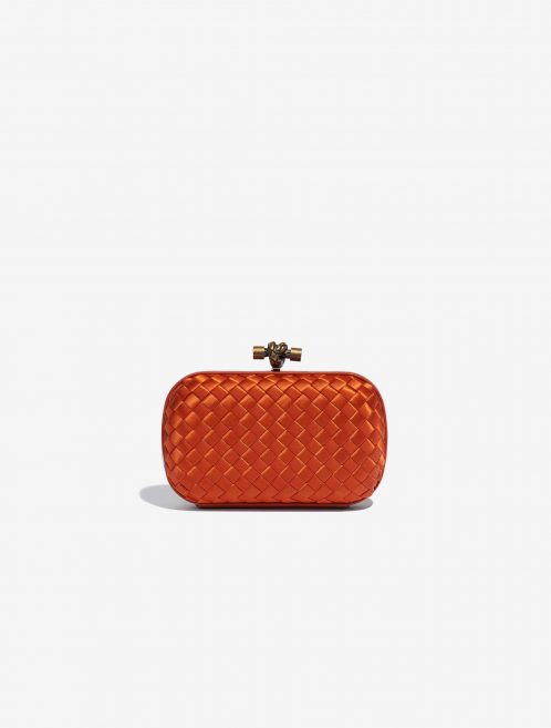 Bottega Veneta Knot Clutch Silk Orange