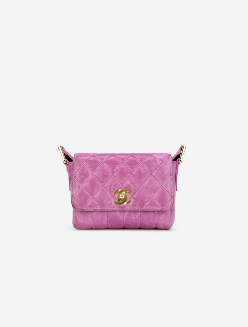 Vintage Chanel Timeless Micro Bag Calfskin Pink Front