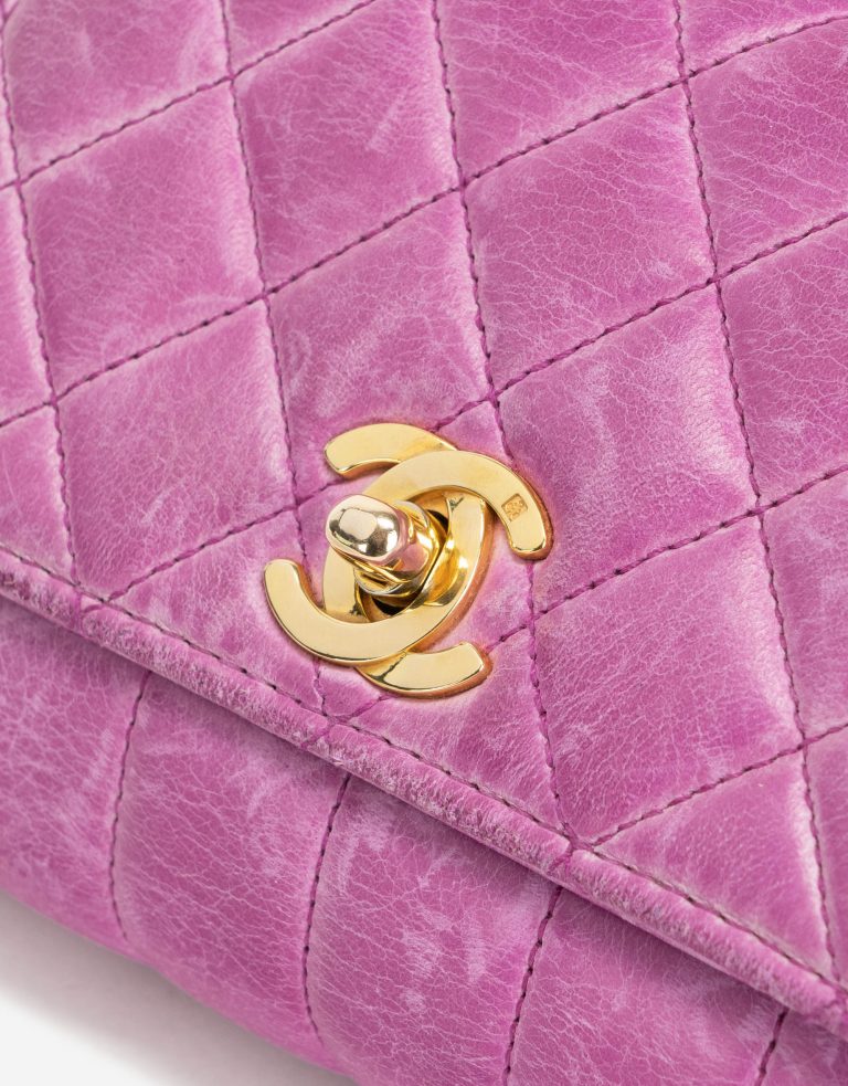 Vintage Chanel Timeless Micro Bag Calfskin Pink Hardware