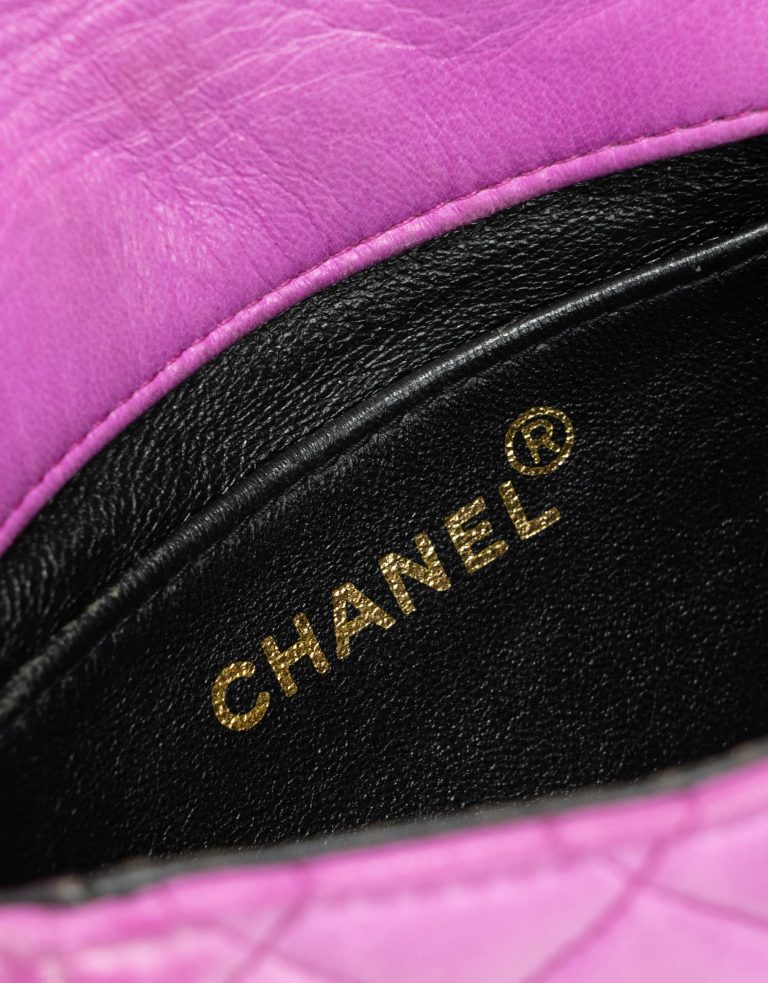 Vintage Chanel Timeless Micro Bag Calfskin Pink Inside