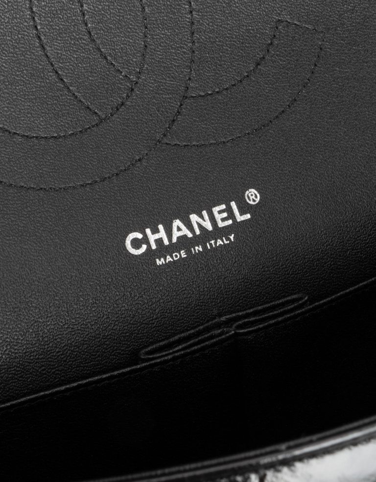 Chanel Timeless Jumbo Patent Leather So Black Logo Inside