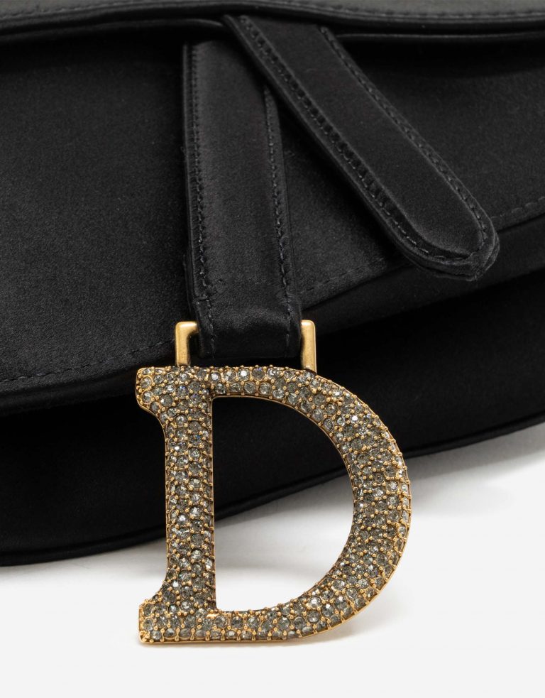 Dior Saddle Mini Satin / Swarovski Black