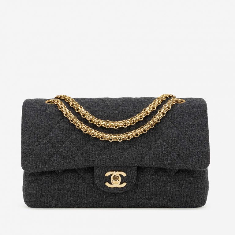 Chanel Timeless Medium Jersey Grey