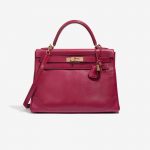 Hermès Kelly 32 Ghillies Tadelakt Rubis