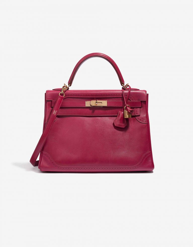 Hermès Kelly 32 Ghillies Tadelakt Rubis