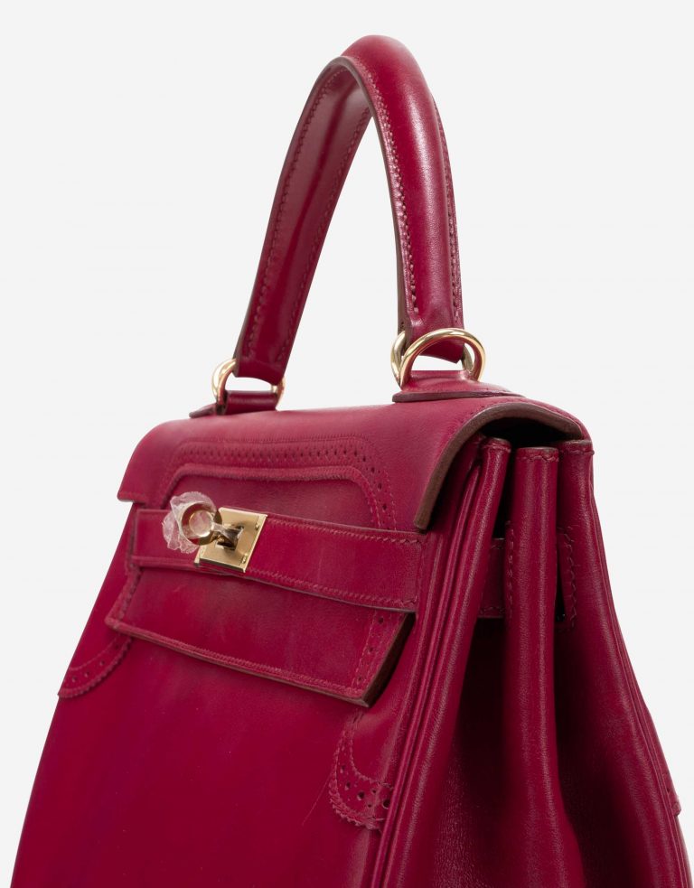 Hermès Kelly 32 Ghillies Tadelakt Rubis