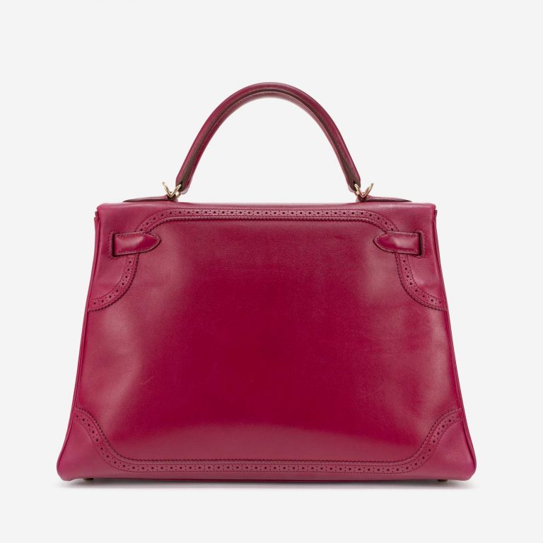 Hermès Kelly 32 Ghillies Tadelakt Rubis