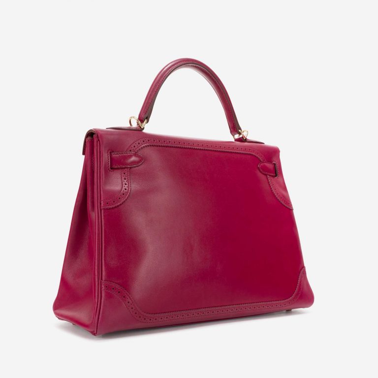 Hermès Kelly 32 Ghillies Tadelakt Rubis