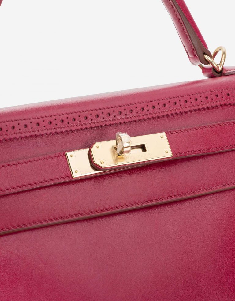 Hermès Kelly 32 Ghillies Tadelakt Rubis