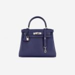 Hermès Kelly 28 Verso Evercolor Blue Encre / Magnolia