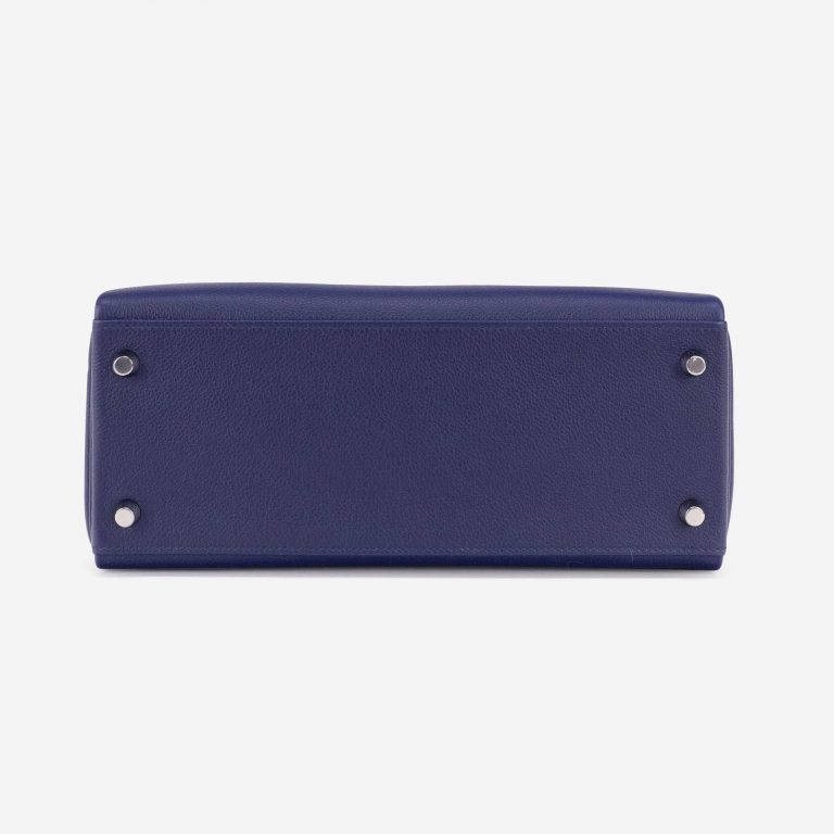 Hermès Kelly 28 Verso Evercolor Blue Encre / Magnolia