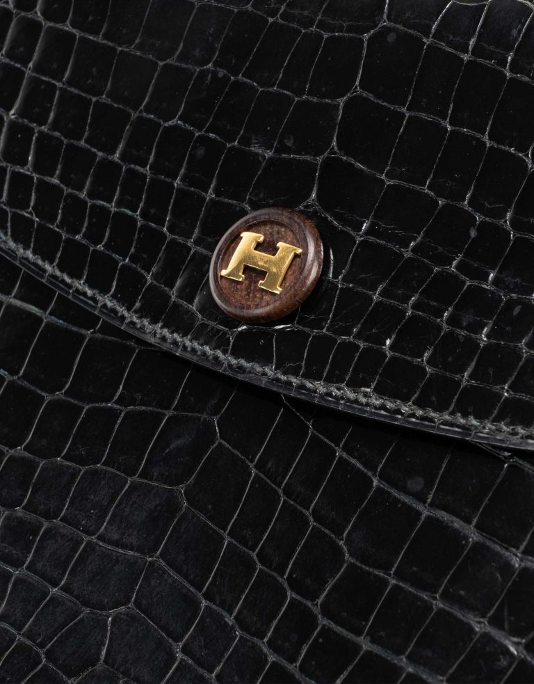 Hermès Rio Porosus Crocodile Black