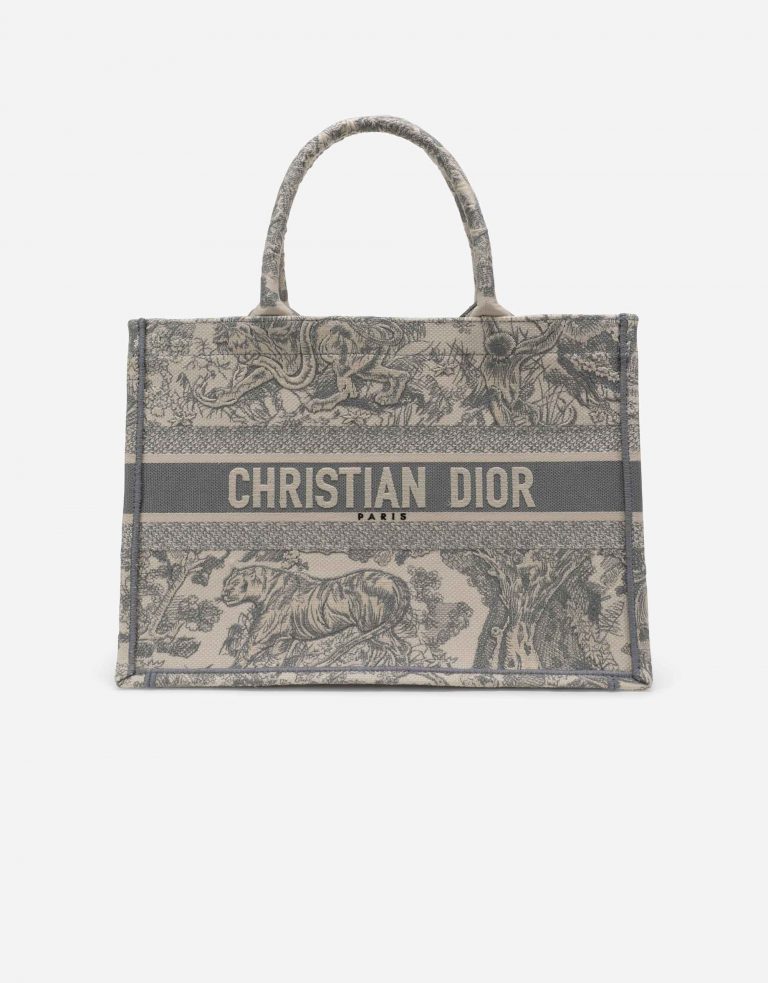 Dior Book Tote Small Toile Beige / Grey