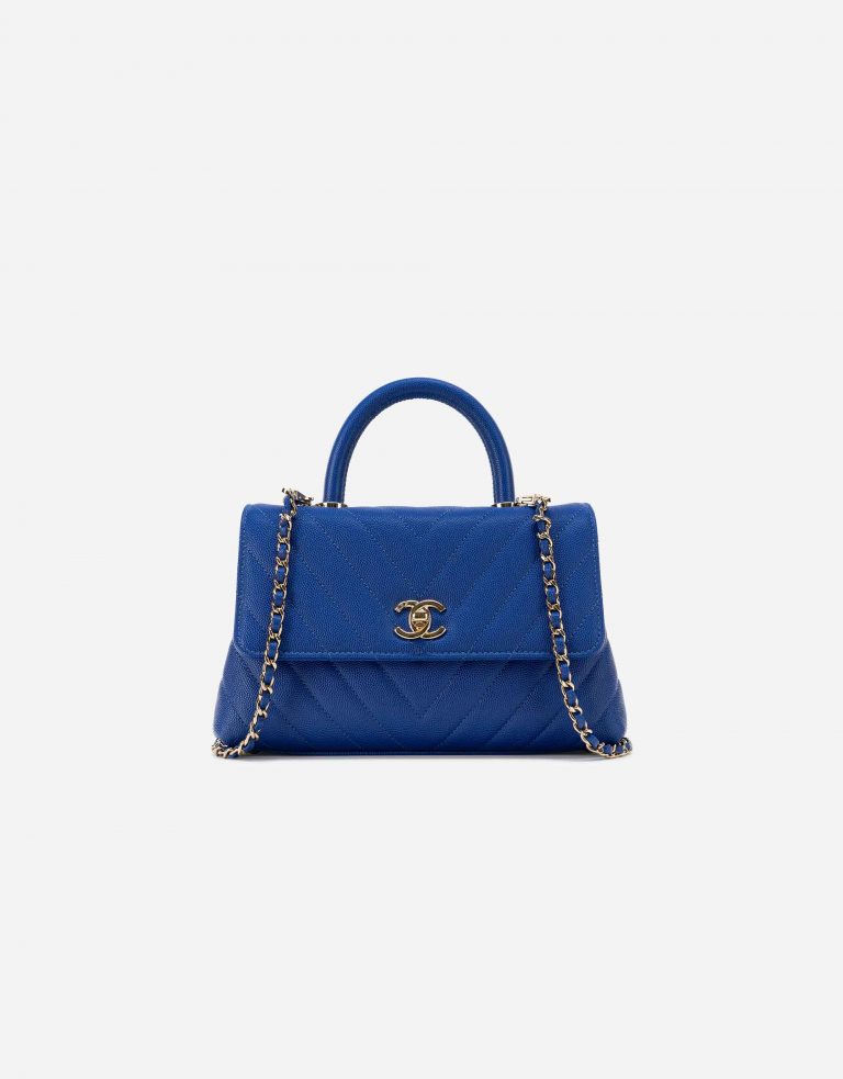 Chanel Timeless Handle Small Caviar Blue