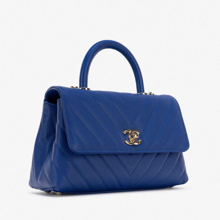 Chanel Timeless Handle Small Caviar Blue