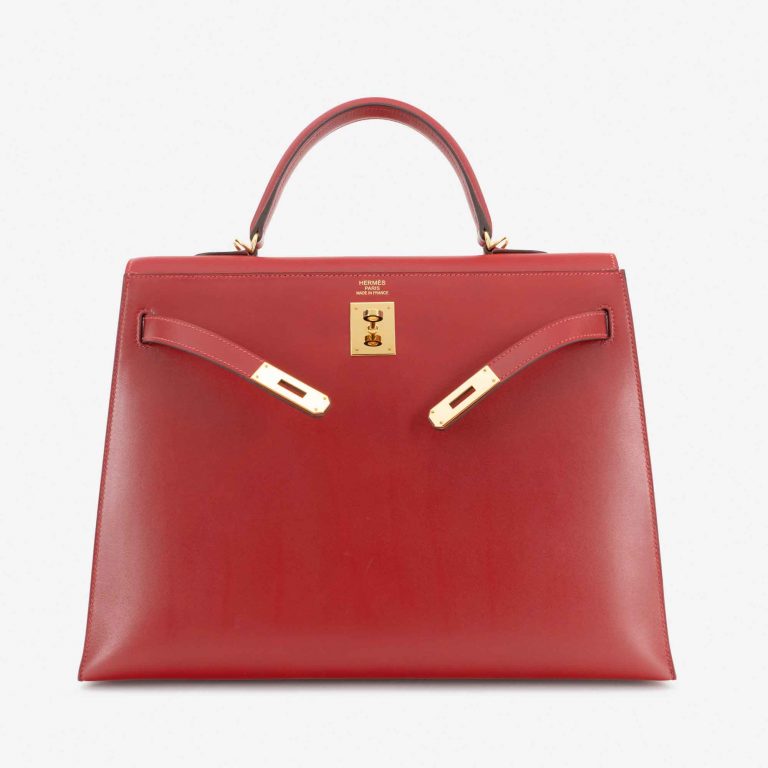 Hermès Kelly 35 Tadelakt Rouge Vif