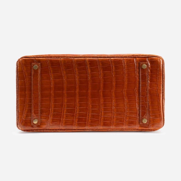 Hermès Birkin 35 Alligator Mississippi Marron