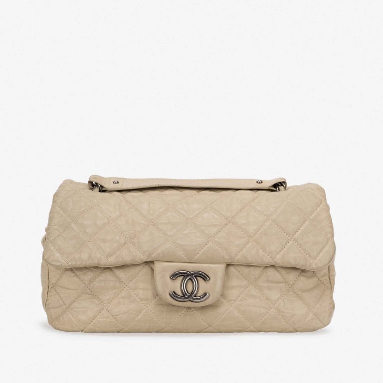 Chanel Timeless Shoulder Bag XXL Aged Lamb Beige