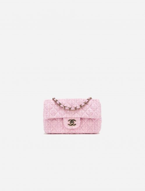 Chanel Timeless Mini Rectangular Tweed Pink