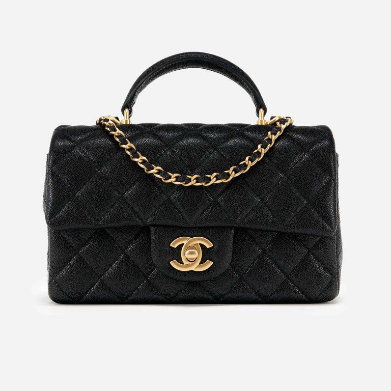 Chanel Timeless Mini Handle Caviar Black