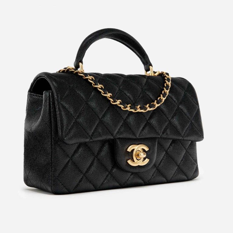 Chanel Timeless Mini Handle Caviar Black