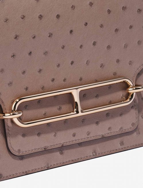 Hermès Roulis 18 Ostrich Gris Asphalte