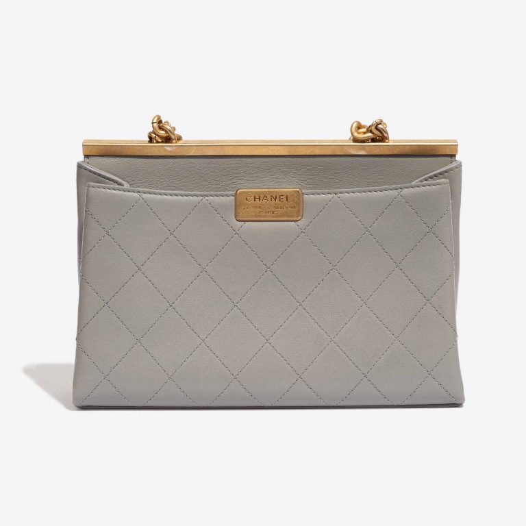 Chanel Timeless Chain Handle Lamb Grey