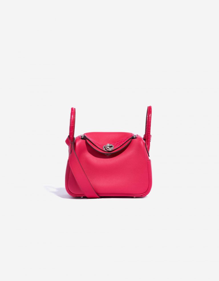 Hermès Lindy Mini Touch Swift / Matte Alligator Framboise