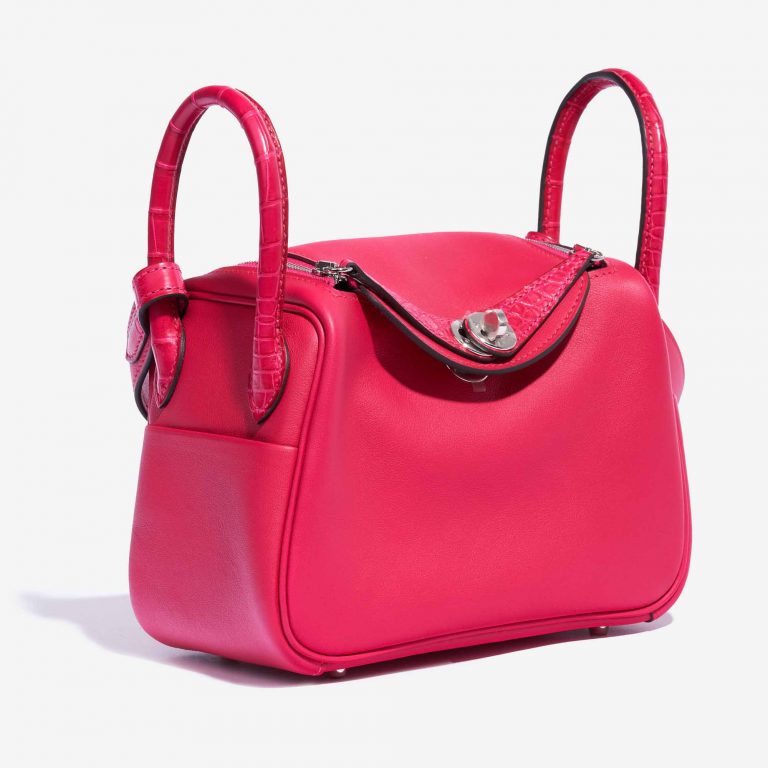 Hermès Lindy Mini Touch Swift / Matte Alligator Framboise