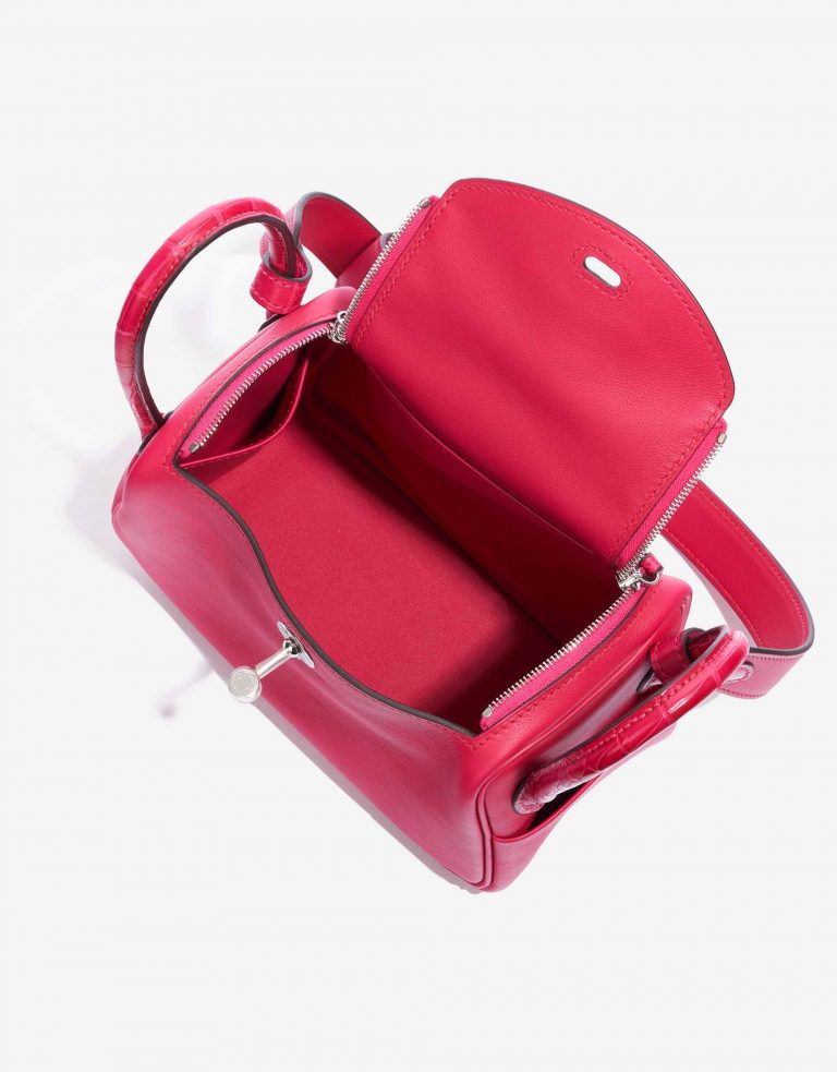 Hermès Lindy Mini Touch Swift / Matte Alligator Framboise