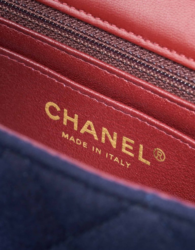 Chanel Timeless Mini Rectangular Calf / Wool Navy
