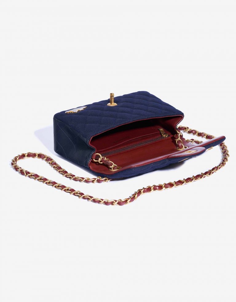 Chanel Timeless Mini Rectangular Calf / Wool Navy