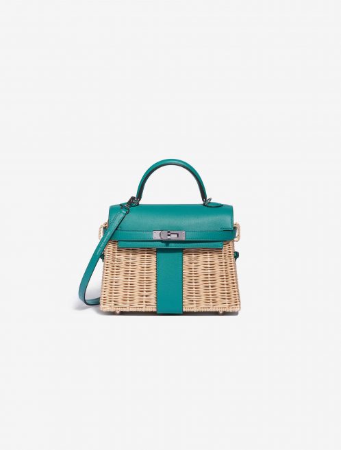 Hermès Kelly Picnic 20 Osier / Swift Vert Verone