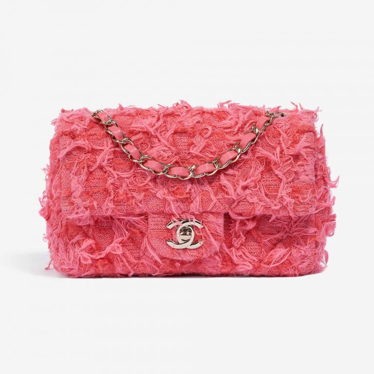 Chanel Timeless Mini Rectangular Tweed Coral