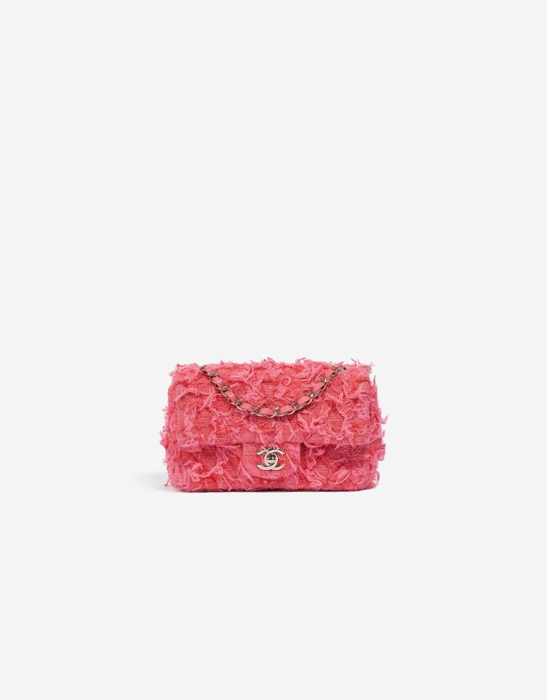Chanel Timeless Mini Rectangular Tweed Coral