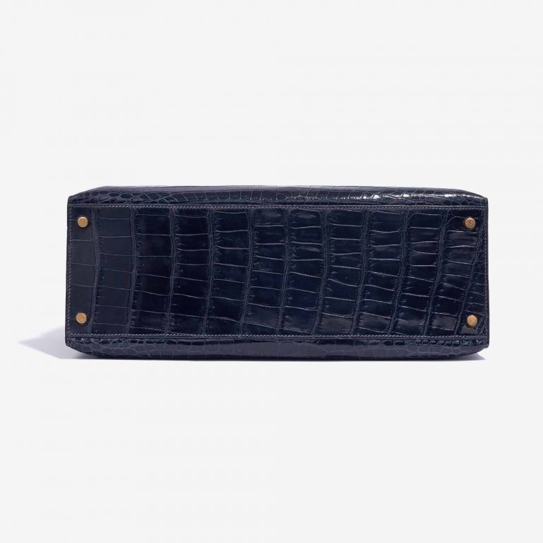 Hermès Kelly 35 Crocodile Porosus Bleu Marine