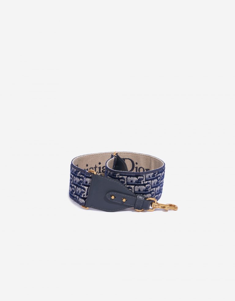 Dior Shoulder Strap Oblique Embroidery Blue