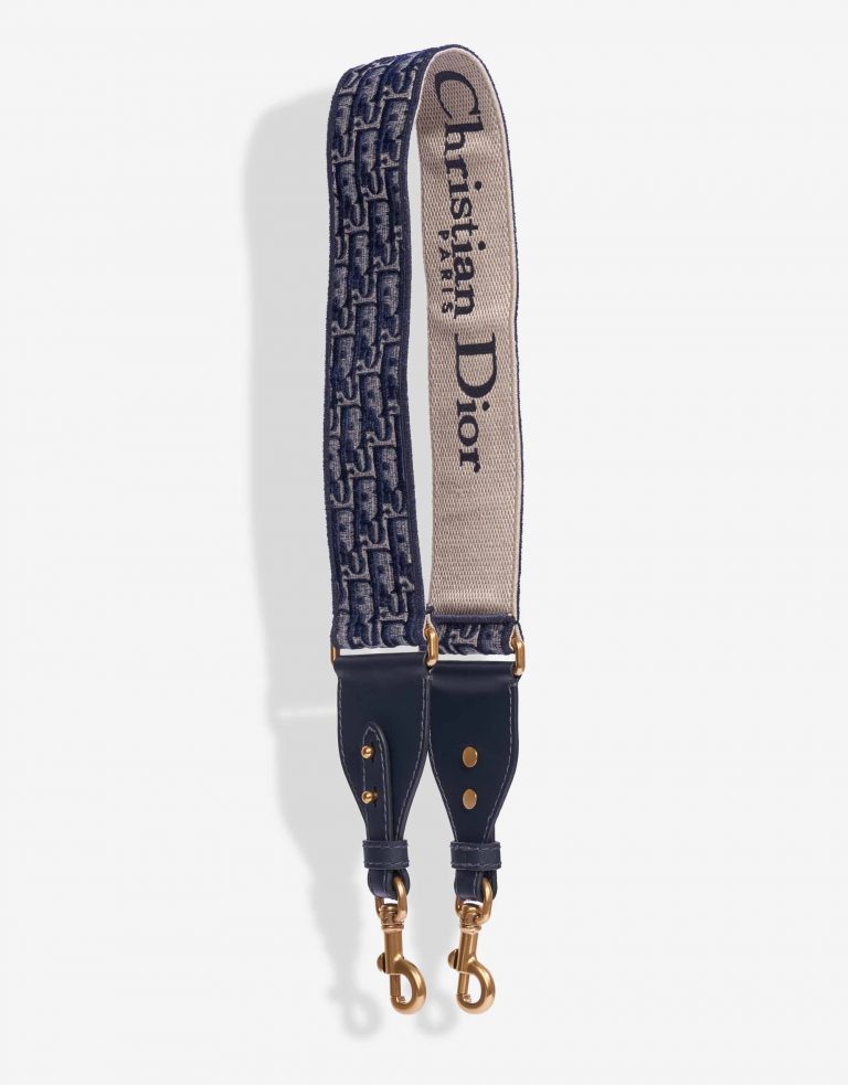 Dior Shoulder Strap Oblique Embroidery Blue