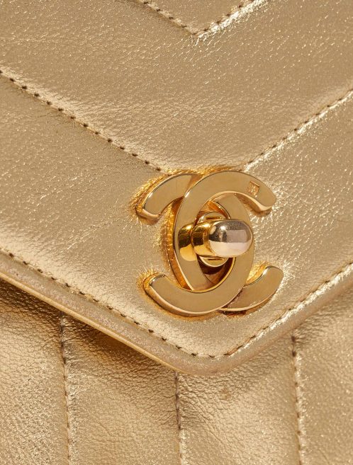 Chanel Vintage Clutch Lamb Gold