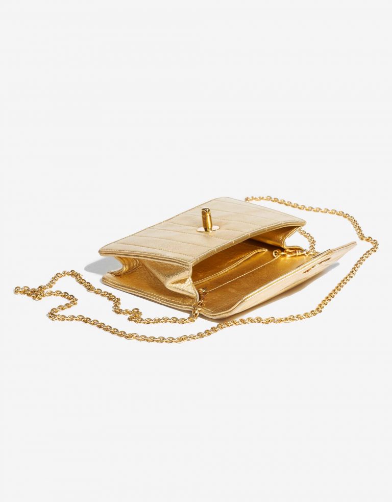 Chanel Vintage Clutch Lamb Gold