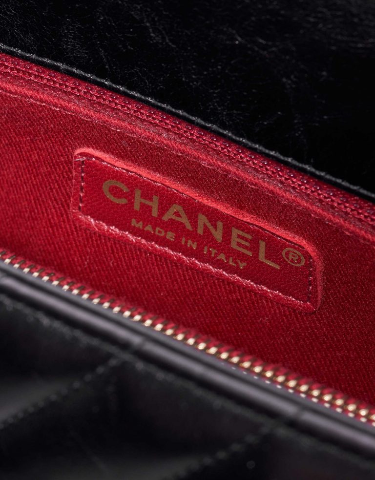 Chanel Handle mittelgroße Tasche Kalbsleder Schwarz
