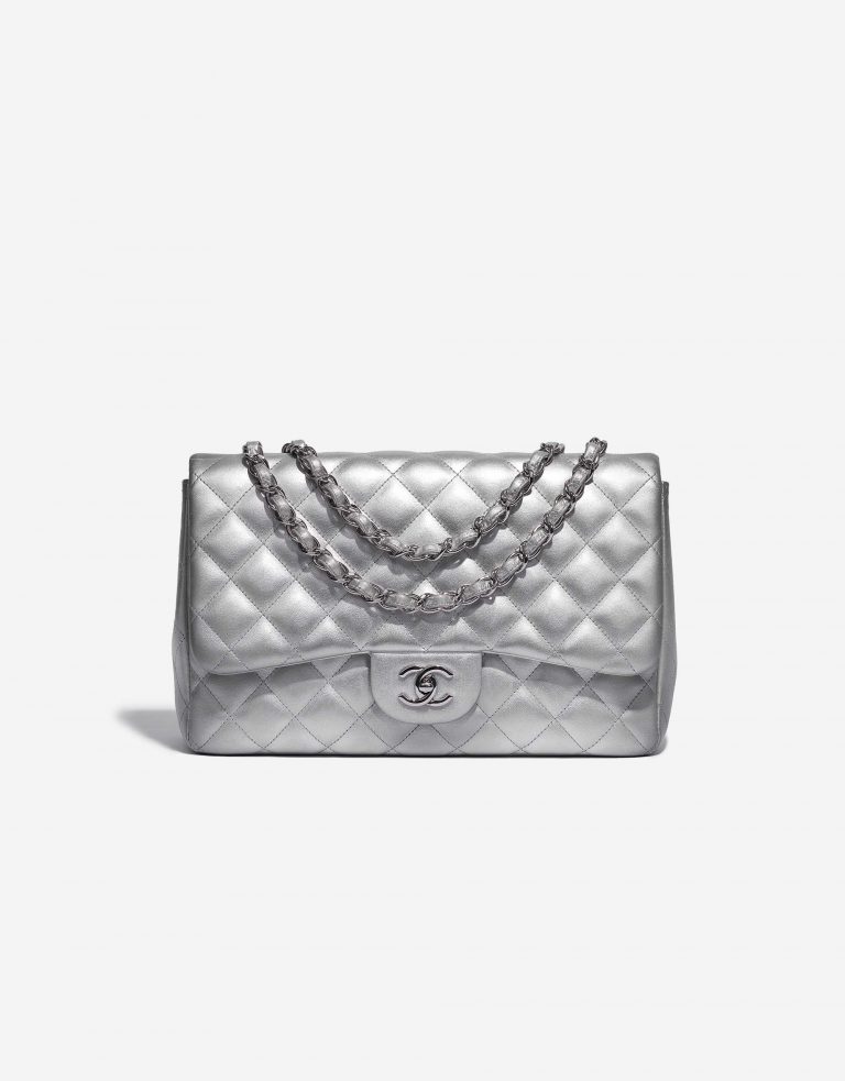Chanel Timeless Jumbo Lamb Silver