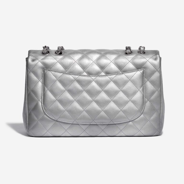 Chanel Timeless Jumbo Lamb Silver
