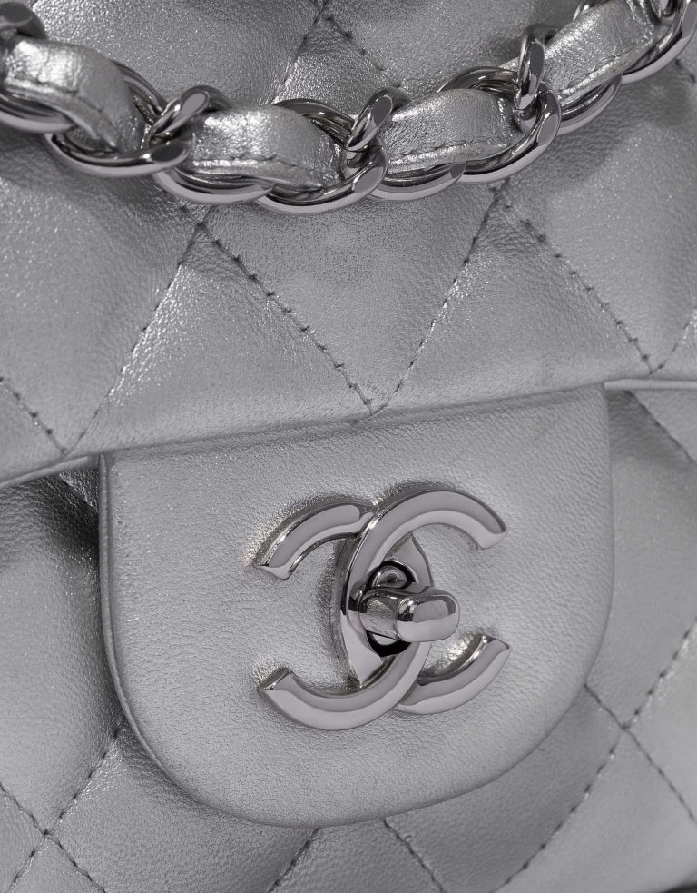 Chanel Timeless Jumbo Lamb Silver