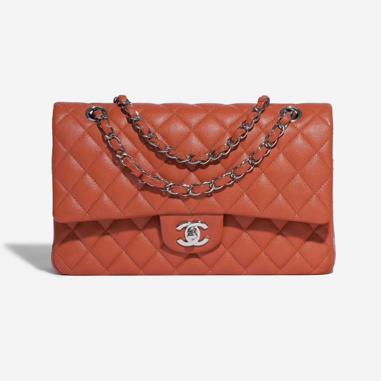 Chanel Timeless Medium Caviar Coral Red