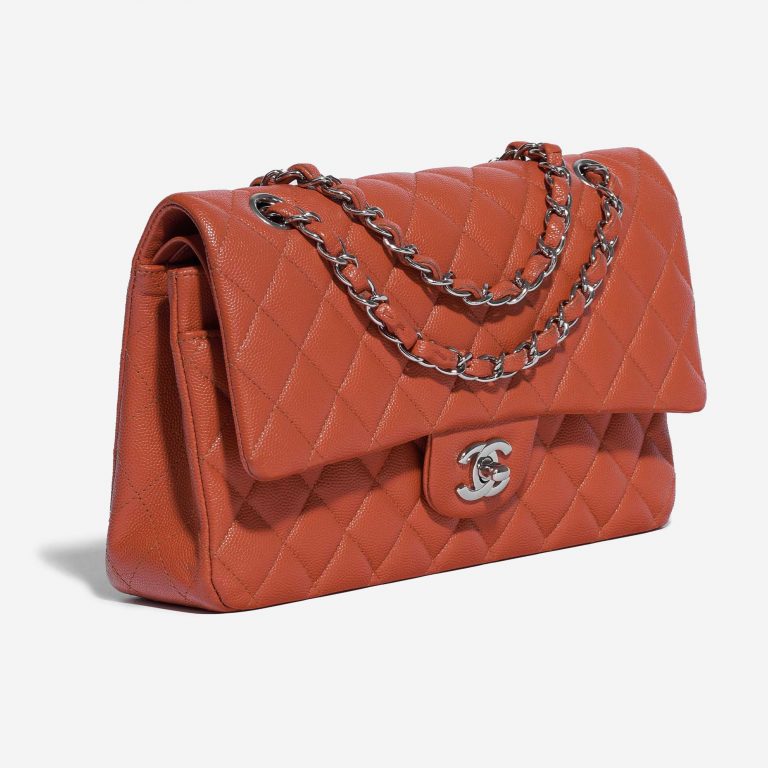 Chanel Timeless Medium Caviar Coral Red