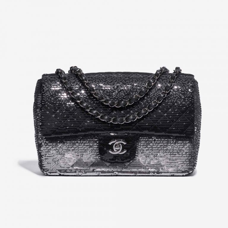 Chanel Timeless Medium Paillette Black / Silver