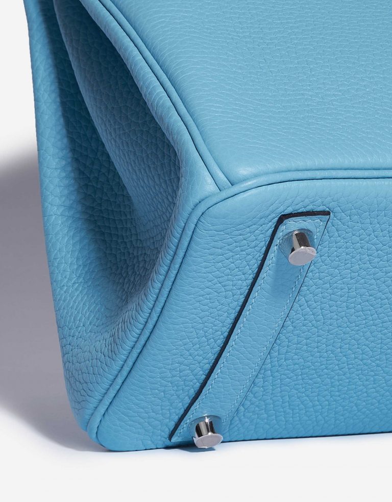 Pre-owned Hermès bag Birkin 30 Taurillion Clemence Blue du Nord Blue | Sell your designer bag on Saclab.com